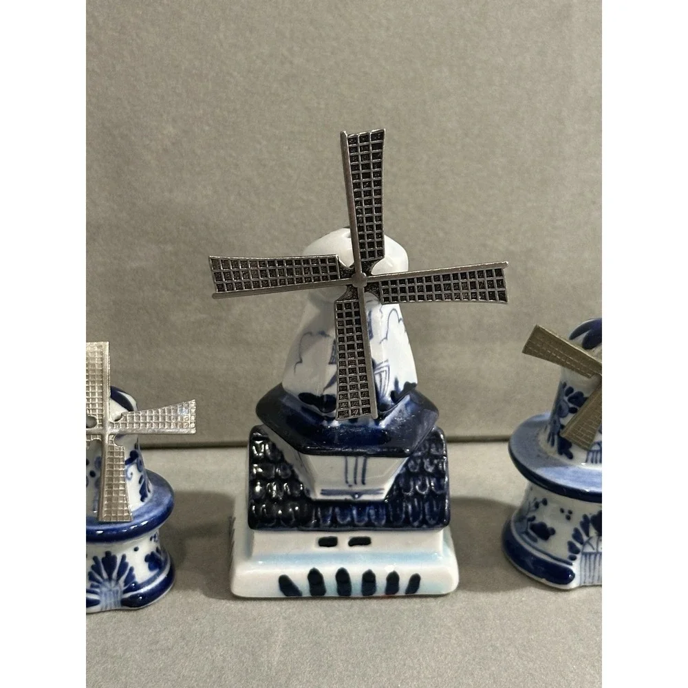 Vintage‎ Windmill Salt & Pepper Shakers Lot